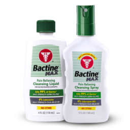 Bactine® MAX Pain Relieving Cleansing Spray & Liquid